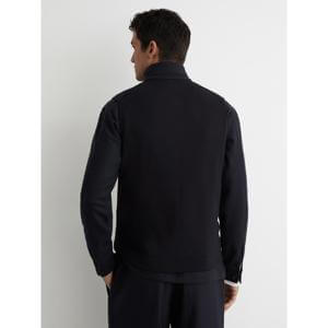 REISS Newford Funnel-Neck Quilted Knit Gilet